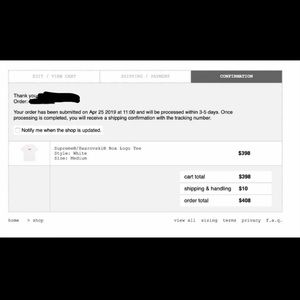 Supreme box logo tee